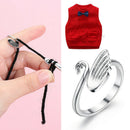 Swan Knitting Loop Crochet Ring Thimble Guide Tool Sewing Accessories Tool-AU