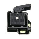 Quick Release QR Plate Clamp Adapter for DSLR Camera Tripod Ballhead Monopod
