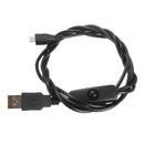 Micro-USB Charger Charging Power Cable with ON/OFF Switch for Raspberry Pi