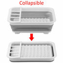 Foldable Dish Kitchen Storage Holder Drainer Bowl Dinnerware Draining Tray