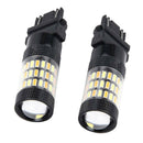 2 Pieces 3157 4014 60LED Turn Signal Reverse Lights Bulbs Amber and White