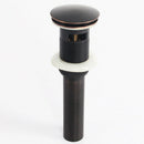 Round Style Lavatory Faucet Vessel Assembly Up Stainless Steel Bathroom Sin J6A6