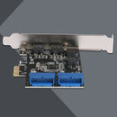 U3N014S PW4 Desktop Front PCIe Transfer USB3.0 19PIN Interface Adapter Card A
