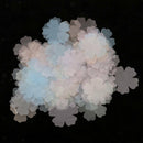 100pcs Chiffon Flower Fabric Embellishment for Headwear Hair Accessories