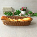 Oval Wicker Woven Basket Bread Basket Serving Basket, 14Inch Storage Basket