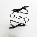 2Pcs Black Mic Lapel Tie Clip for Lavalier Sennheiser ME2 Replacement Accs O5Y1