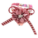 Cat Collars Pink Flower Bell Breakaway Adjustable Safety Cute Kitten Collars