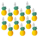 Set Of 12 Fruits Shape Yellow Shower Curtain Hooks  For Home Decor Bathroom