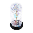 LED Foil Rose Glass Dome Fairy String Night Light for Valentine (Proposal) A