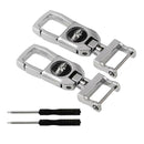 2pcs Car Keychain Zinc Alloy Non-fading Fit for Buick Hyundai Geely Harvard