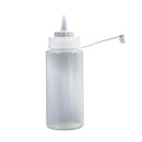 White plastic bottle dispenser Compression Sauce - 16 oz W3S3