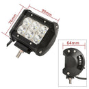 2PCS 18W LED Work Light 4WD Offroad Spot Fog ATV SUV UTE Driving Lamp For Car OZ