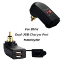 Motorcycle Dual USB Charger Power Adapter Socket For-BMW F800GS F650GS F700 N2F5