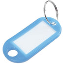 Keychain / Luggage Tag with Label Window, Kit of 6
