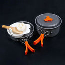 Hewolf Outdoor Cookware Set Cookware Set 1-2 Portable Cookware Outdoor Camp