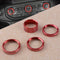 Red Headlight Air Conditioner Switch Ring Cover Trim fit for Jeep Wrangler JL 18