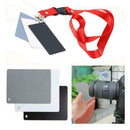 Digital Color Balance 18% Gray Card 3in1 Black Grey White For Photography Access