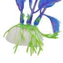 23cm Height Purple Blue Plastic Plants Ornaments for Aquarium