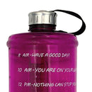 Water Bottle Leak Proof Jug Cup Kettle GYM Hiking Sports 73 oz Purple