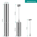 Electric Milk Frother Drink Foamer Whisk Mixer Stirrer Eggbeater mit 2 Heads