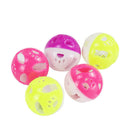 60pcs Interactive Pet Toys with Bell Cat Plastic Kitten Rattle Scratch Ball
