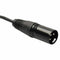 3 Pin XLR Female Jack to Dual 2 Male Plug Y Splitter Cable Adaptor Cord 1Ft