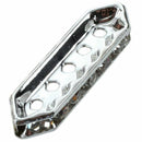 10 Pcs Rhinestone 5 Holes Spacers Beads 27x7.5mm