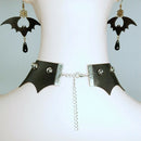 Bat Earrings Creative Gothic Earrings Female Black Leather Bats Animal Earr