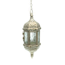 Moroccan Hanging Candle Lanterns Candlestick Decor Home, Wedding, Cafe, White