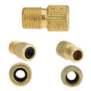 2Pcs Brass Presta to Schrader Adaptor Valve Bicycle Bike Pump