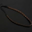 Bohemian Hippie Braided Decorative Hairwrap Headband - Coffee C9U9