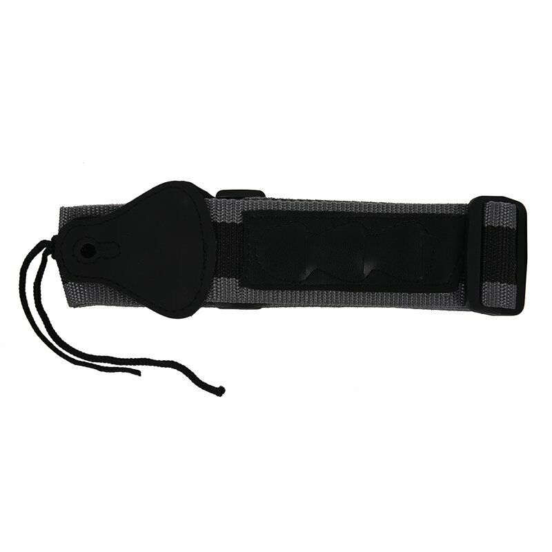 Guitar Strap With 3 pcs Plectrum For electric/Acoustic Guitar Black+gray