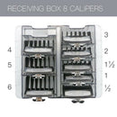 8 Grid Plastic Blade Organizer Storage Case Rack Clipper Comb Holder BarberS Gw
