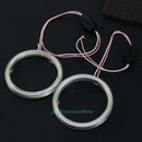 2Pcs 80mm Car LED Lights COB Angel Eyes Circle White Fog Driving Lamp