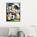 5D DIY Full Drill Diamond Painting Dogs Cross Stitch Embroidery Mosaic Kit