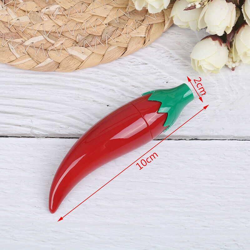 1XRed Pepper Empty Lip Gloss Tube Lips Balm Bottle Brush Container Lipgloss T Gw