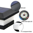 Solar Fence Light Landscape Lamp Garden Post Cap Lamp 28LEDs Waterproof Out C8C9