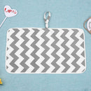 Portable Baby Foldable Waterproof Diaper Nappy Change Mat Travel Pad (Grey)