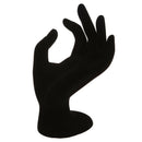 OK-Hand-Gestured Velvet Ring Display Stand Jewelry Display Holder--Black