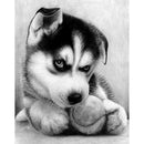 5D DIY Diamond Painting Thinking Dog Cross Stitch Embroidery Rhinestones