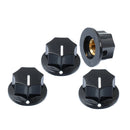4 Pcs Black Guitar Tone Button Guitar Top Hat Knob for Electric Guitar