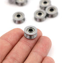 10pcs HCS Deep V Groove Sealed Guide Line Track Pulley Ball Bearing 3*12*4m3cd