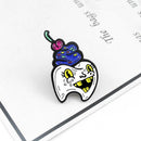 Funny Tooth Brooch Creative Badges Jacket Sweater Women Pin Gift (Style 1) A