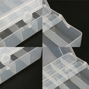 2 Tray Compartments Fishing Fish Lure Box Tackle Two-Sided Storage Plastic