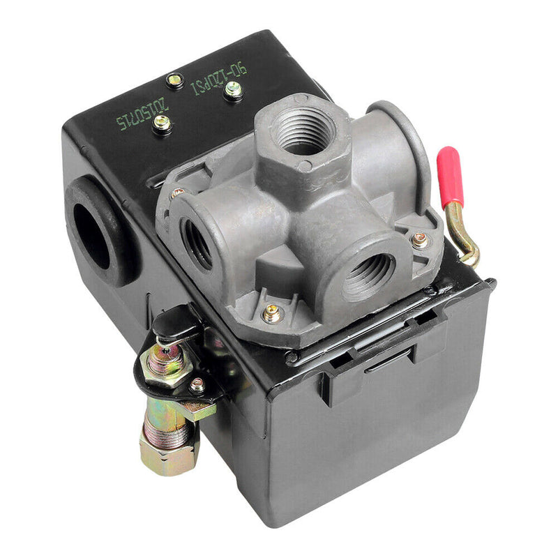 Heavy Duty Air Compressor Pressure Switch 90-120 PSI 4 Port with Unloader