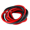 1 packet 2 pieces 14 gauge 1 meter silicone cable fine beach 14 AWG, black