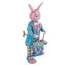 1x Wind Up Retro Mr Rabbit Drummer Clockwork Menchincal Tin Toys Collectible