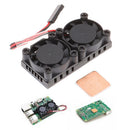 New Cooling Dual Fan Heatsink Module Kit For Raspberry Pi 2B 3BSEAU