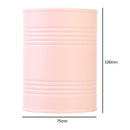 Desktop Cylinder Storage Box Pen Holder Cosmetic Jewelry Container (Khaki) A