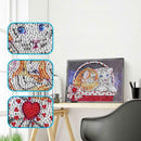 5D DIY Special-shaped Diamond Painting Animal Cross Stitch Kit (H116 Cat)